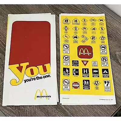 Retro McDonald’s 70s You You're The One Road Trip Checklist Holder Travel Signs • $24