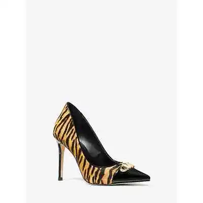 Michael Kors Parker Tiger Print Calf Hair And Leather Pump Size 7 • $60