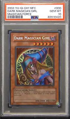 2003 MFC-000 Dark Magician Girl Secret Rare Yu-Gi-Oh! TCG Card PSA 10 Gem Mint • $1450