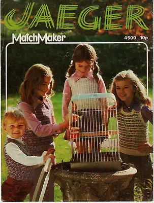 Jaeger Match Maker Wool KNITTING PATTERN Girls Tops  • £0.85