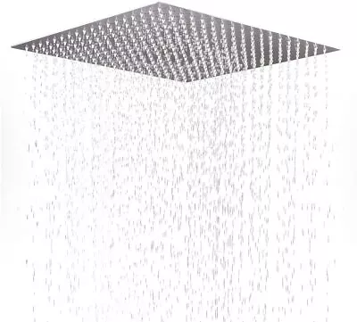 Square Stainless Steel Shower Head Brushed Nickel Solid Rainfall Shower Head  • $33.99