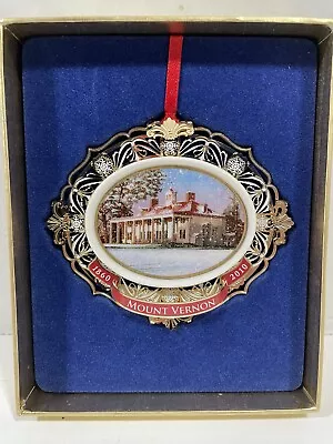 MOUNT VERNON 150 Years Of Preservation 24 Kt Gold Finish 2010 Ornament NEW • $19.99