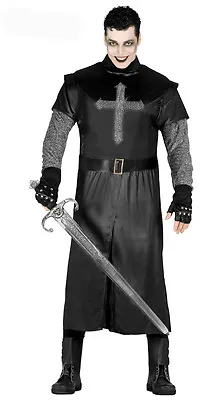 £19.99 • Buy Mens Black Knight Costume Fancy Dress Halloween Executioner  Size 42-44 New