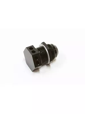 Aeroflow Bolt In Breather Bulkhead -12 Black (AF777-12BLK) • $35.81