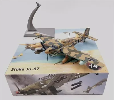 WLTK German Junkers Stuka Ju-87B Dive Bomber 1/72 Diecast Model Brown Ver. • $27.99