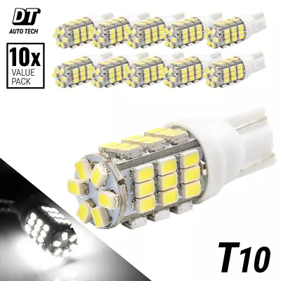 10X T10 168 6000K Xenon White 42 LED Backup Reverse Lights Bulbs • $9.89