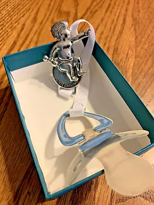 REED & BARTON Dixie Darling Silver Plated Pacifier Holder With Clip NIB • $12.99