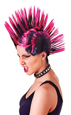 Mohawk Wig Unisex Punk Rock Mohican Hair Spike Fancy Dress Accessory • $28.67