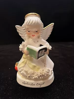 Vintage NAPCO September Angel Of The Month A-1369 Spaghetti Trim Book Apple • $12.95