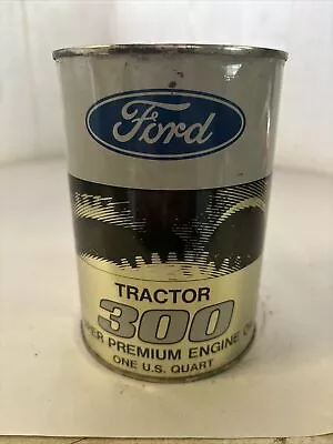 Vintage Metal 1 Quart Ford Tractor 300 Engine Oil Can Full • $9.99