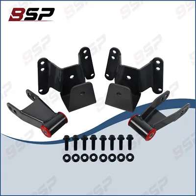 4  Rear Drop Shackle Hanger Leaf Spring Lowering Kit For 1973-1987 Chevy C10 2WD • $69