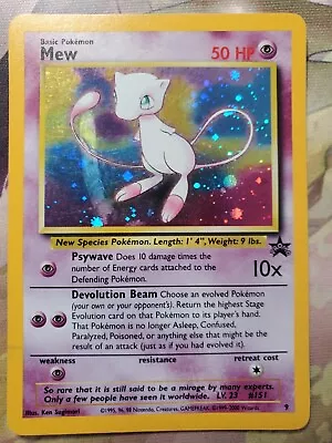 Pokemon TCG Holo Mew Pokemon Card Black Star Promo Set 9 • $29.99