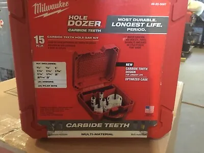 Milwaukee #49-22-3097 15 Pcs. Hole Saw Kit Brand New • $69.99