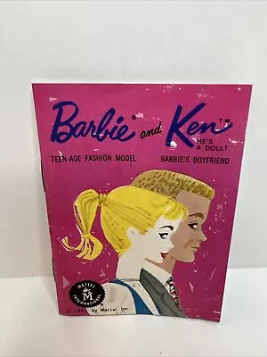 Barbie & Ken Book Catalog Insert Pamphlet Book Barbie Dream House 1961 Mattel • $18.95
