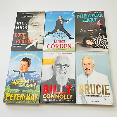 Comedian Biographies 6 Book Bundle Humour Comedy Hicks; Connolly; Kay; Corden + • £11.95