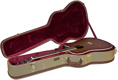 Crossrock Acoustic Dreadnought Guitar Case12 Strings Vintage Arch-Top Hardshell • $122.64