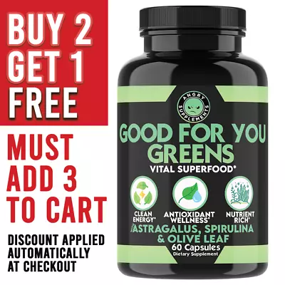 Good For You Greens Vital Superfood Antioxidant Rich Blood Sugar Support(1-PK) • $14.99