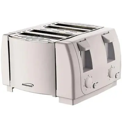 $44.90 • Buy Brentwood Appliances TS-265 Cool Touch 4-Slice Toaster (White)