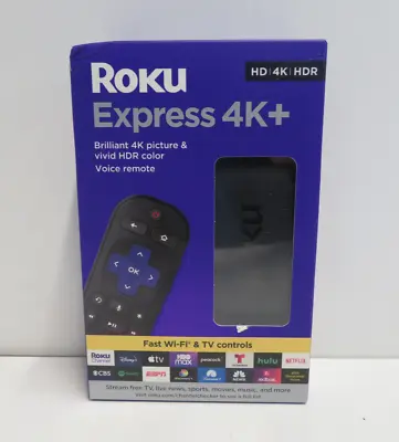 Roku Express 4K+ 2022 Streaming Media Player Device HD/4K/HDR W/ Voice RemoteNEW • $27.49