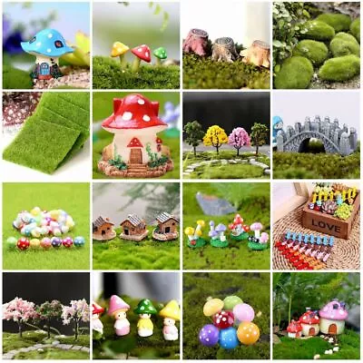 Miniature Ornament Figurines Fairy Garden Accessories Lawn Dollhouse Decor Craft • £2.15