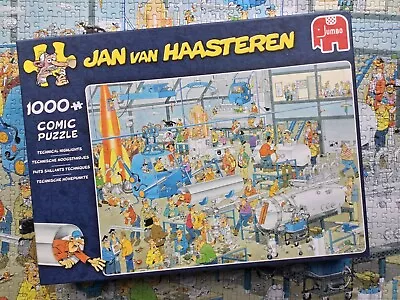 Jan Van Haasteren 1000 Piece Jigsaw Puzzle - Technical Highlights - Complete • £4.50