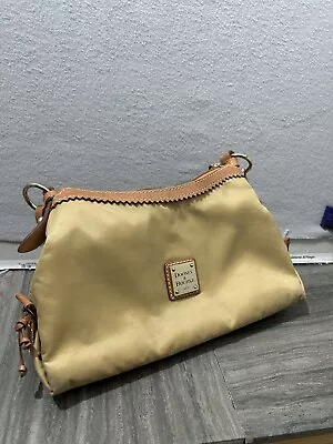 Dooney Bourke Handbag Purse Tan Authentic Shoulder/Hand Carry Leather • $19.89