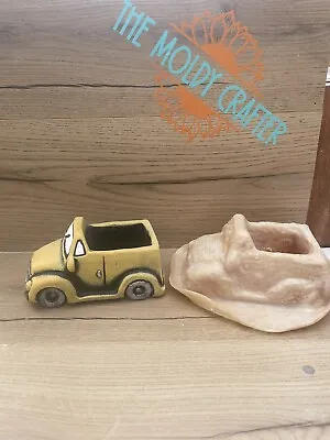 Rubber Latex Mould Car Pick Up Truck  Plant Pot Garden Ornament Mold Craft • £15