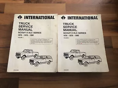 1978 1979 1980 INTERNATIONAL SCOUT II XLC Shop Service Manual Set (2)_CTS-2313 • $149.99