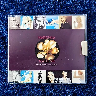 MADONNA YOU'LL SEE CD SINGLE UK 1995 W PROMO CALENDAR Something To Remember • $30