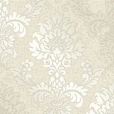 Gold Cream Wallpaper Fine Decor - Geometric Metallic Glitter Marble Damask • £15.95