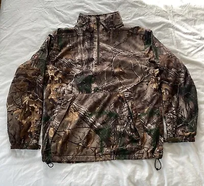 Cabelas Big Game Hunting Jacket Quarter Zip Realtree Xtra Camouflage Men’s Large • $29.99