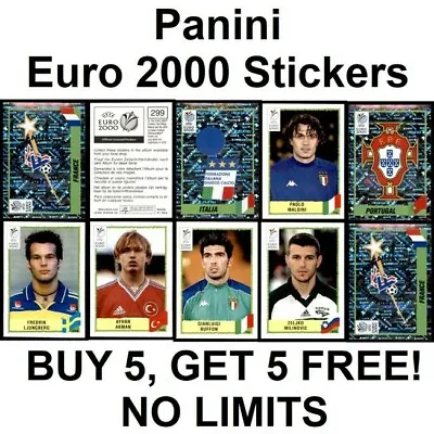 Panini Uefa Euro 2000 (black Back) **please Select Stickers** • £1