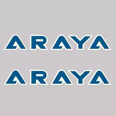 ARAYA - LETTERS - Factory Correct - BLUE Rim Decals - Old School Bmx • $6.60