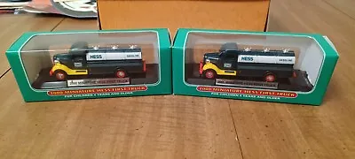 (2) 2000 Mini Hess Trucks Nib *crisp Boxes* • $15