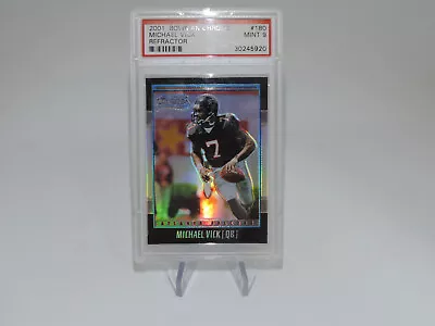 2001 Bowman Chrome*PSA 9* Michael Vick Refractor 1457/1999 #180 • $11.50