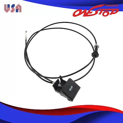 Black Hood Latch Release Handle Switch Cable Fit For 2004-2009 Mazda 3 • $45.05