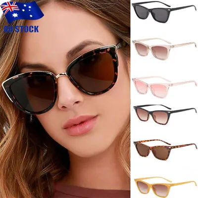 Cat Eye Sunglasses Women Retro Vintage Fashion Shades Oversized Designer Large • $9.89