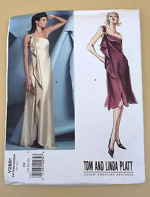 Vogue Pattern V2881 Tom And Linda Platt Dress Size FW 18 20 22 UNCUT V19 • $9.99
