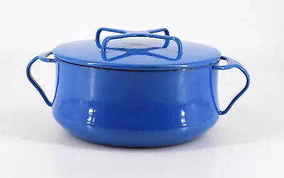 VTG Dansk Originals IHQ 2 Qt Kobenstyle Blue Enamel Casserole Dutch Oven W/Lid • $24