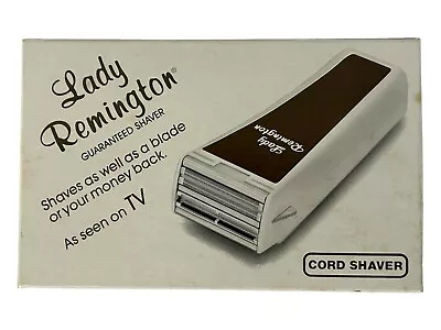 Vintage 1982 Lady Remington Electric Cord Shaver With Original Box And Refills • $34.24