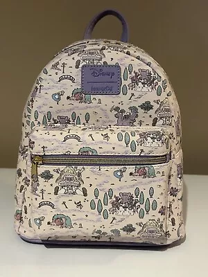 LOUNGEFLY DISNEY Alice In Wonderland Pastel Map Mini Backpack • $50