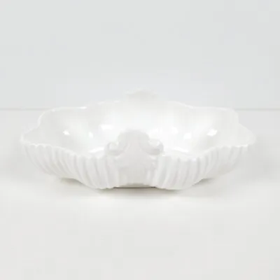 Coalport Countryware Sweet Meat Dish Serving Bowl White Embossed Bone China • £14.11