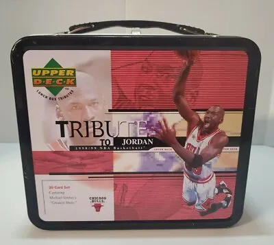 Upper Deck 1999 Tribute To Jordan Basketball Lunch Box With EXTRAS!  • $79.99
