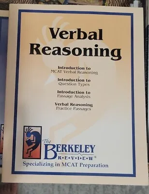 The Berkeley Review 2012 MCAT Preparation Verbal Reasoning • $19.99
