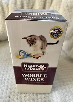 🌷Heart To Tail Musical Cat WOBBLE WINGS Interactive Motion Activated Catnip NEW • $6.10