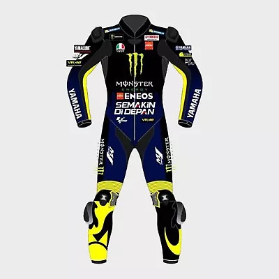 Yamaha Valentino Rossi Monster Energy 2019 Motorcycle Leather Race Suit • $279.99