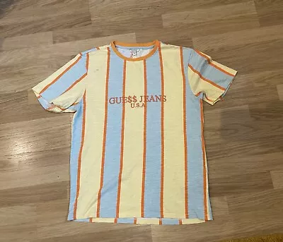 Guess Jeans X A$AP Rocky Striped Tshirt Size Small • £40