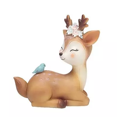 4.3 Inch Woodland Animal Deer Cake Topper Cute Baby Shower Party Decoration D... • $20.70