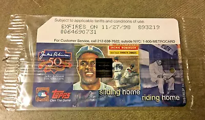 Metrocard-Topps Jackie Robinson Sealed • $85