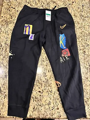 NEW AIR JORDAN  Club Legacy Jogger Fleece Pants  MEN'S BLACK XL DZ3072-010 • $35